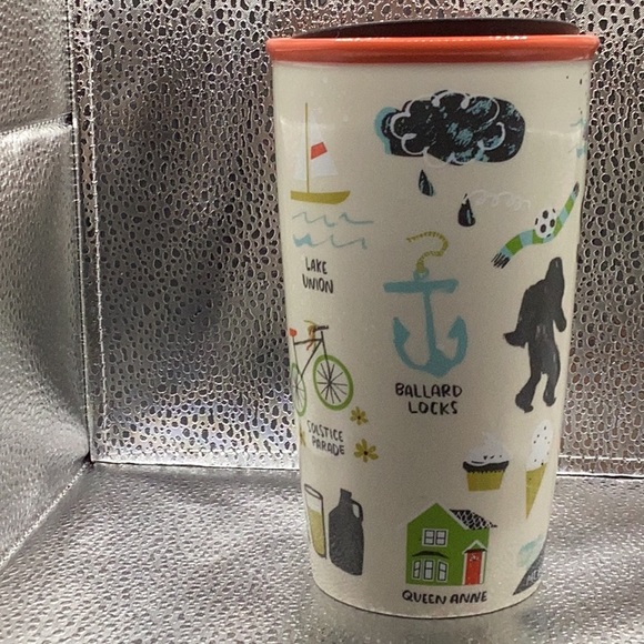 Starbucks , Seattle Themed Travel Mug - Picture 4 of 6